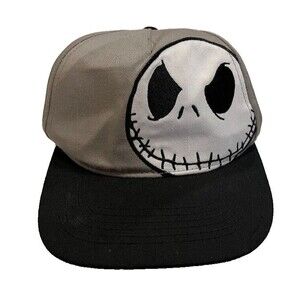 Disney The Nightmare Before Christmas Jack 's Face Ball Cap Adjustable Snapback